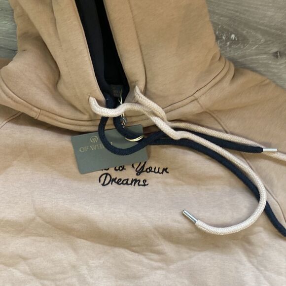 OF WHITE HOODIE STICK TO YOUR DREAMS‎ TAN XL NWT - Picture 3 of 6